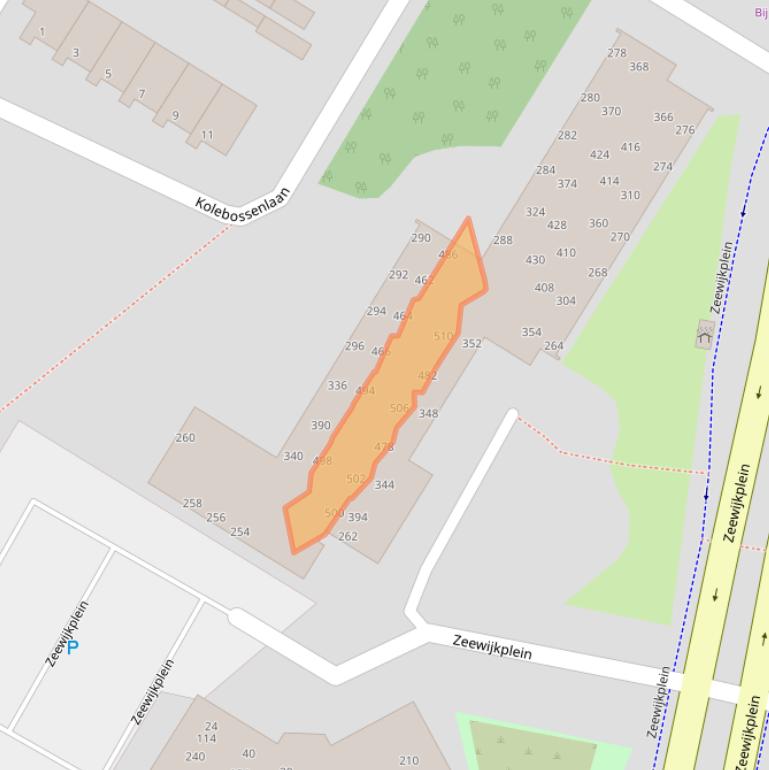 Kaart van postcodegebied 1974PS.