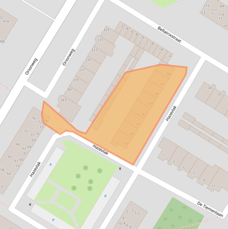 Kaart van postcodegebied 1974RD.