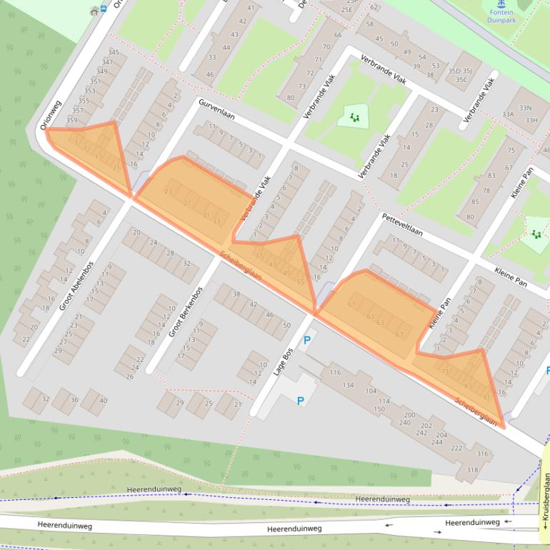 Kaart van postcodegebied 1974SB.