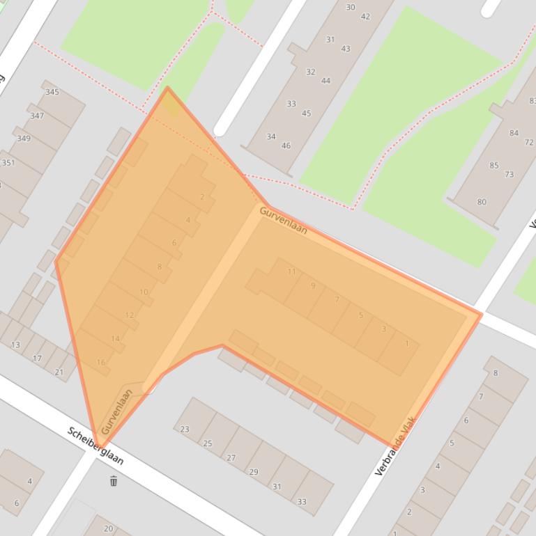 Kaart van postcodegebied 1974SK.