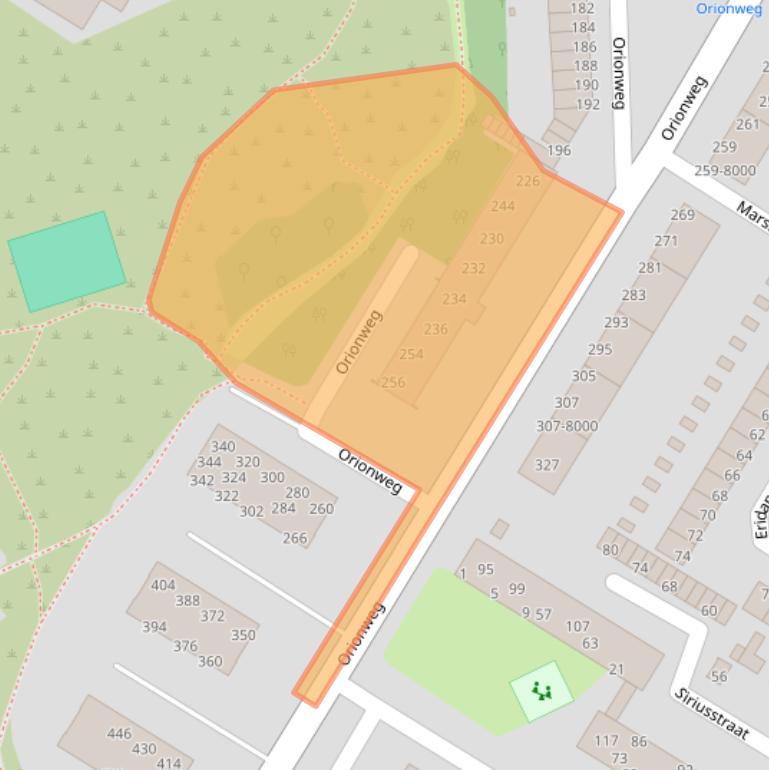 Kaart van postcodegebied 1974TS.