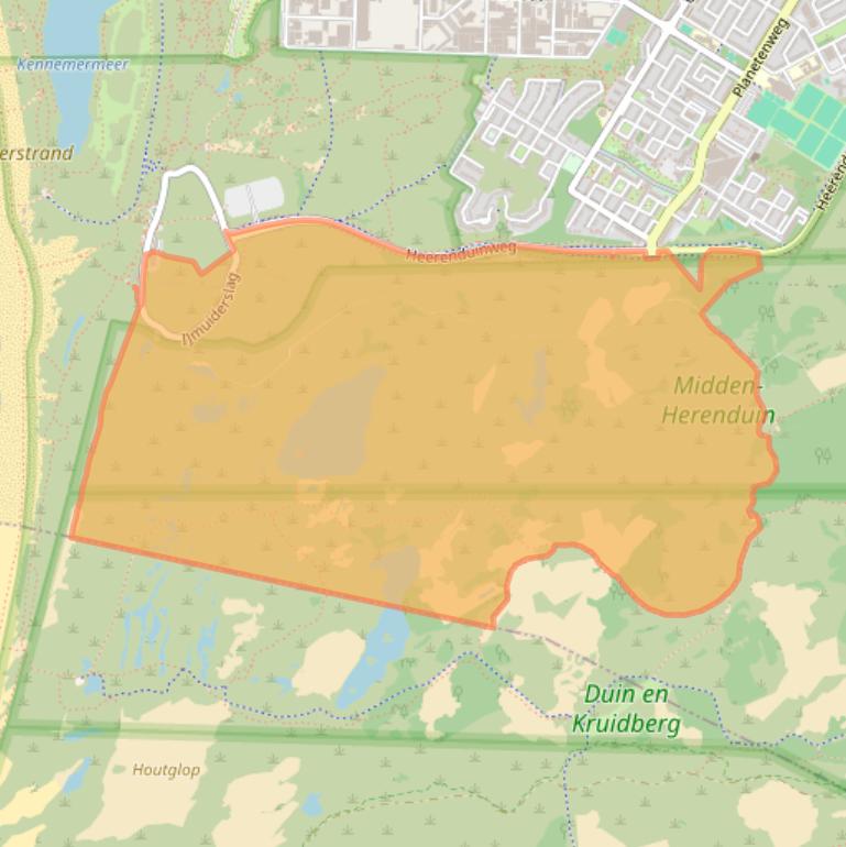 Kaart van postcodegebied 1974VW.