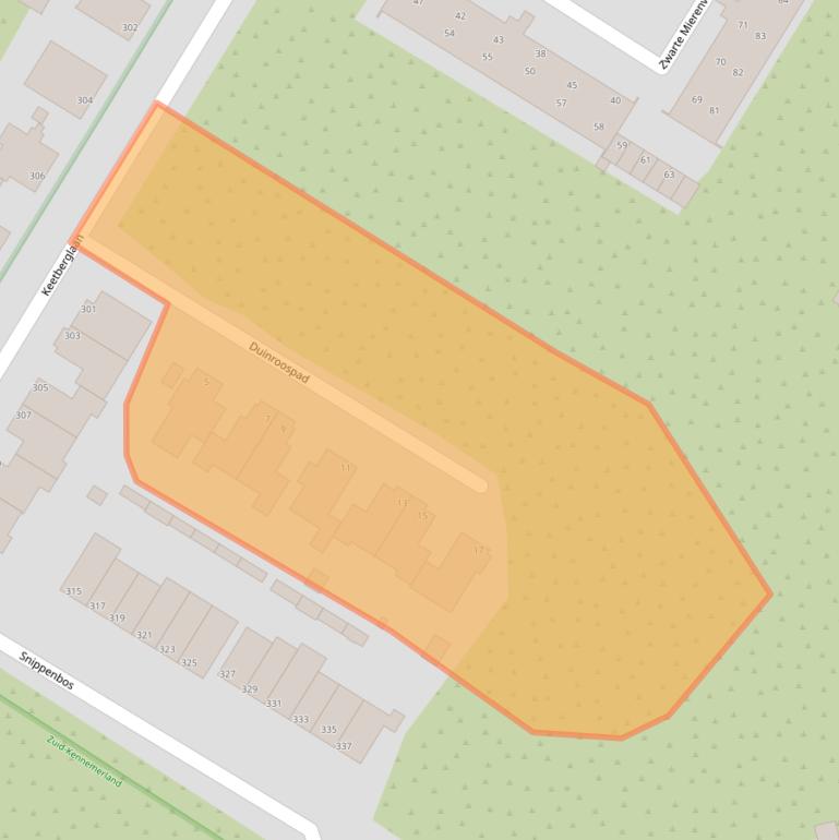 Kaart van postcodegebied 1974XB.