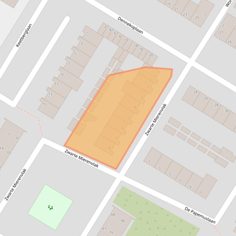 Kaart van postcodegebied 1974XD.