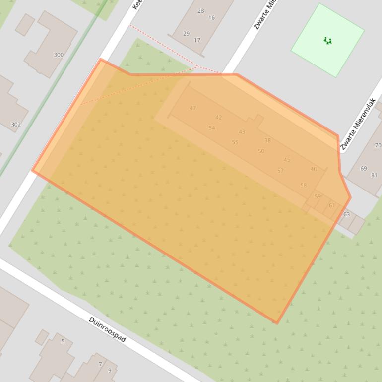 Kaart van postcodegebied 1974XG.