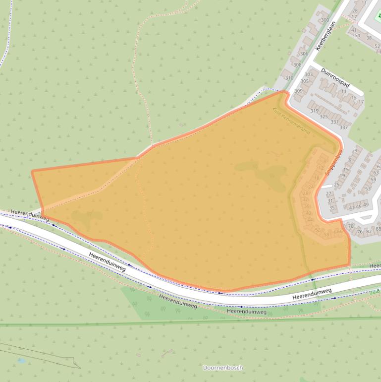 Kaart van postcodegebied 1974XX.