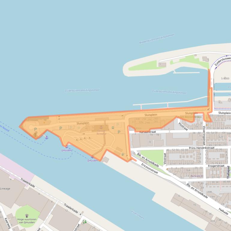 Kaart van postcodegebied 1975AG.