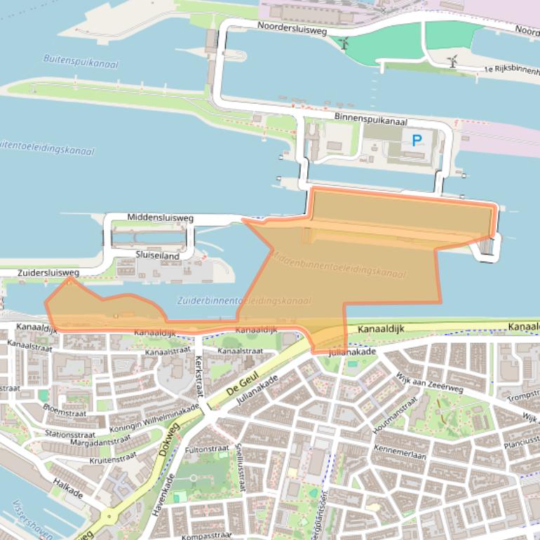 Kaart van postcodegebied 1975AH.