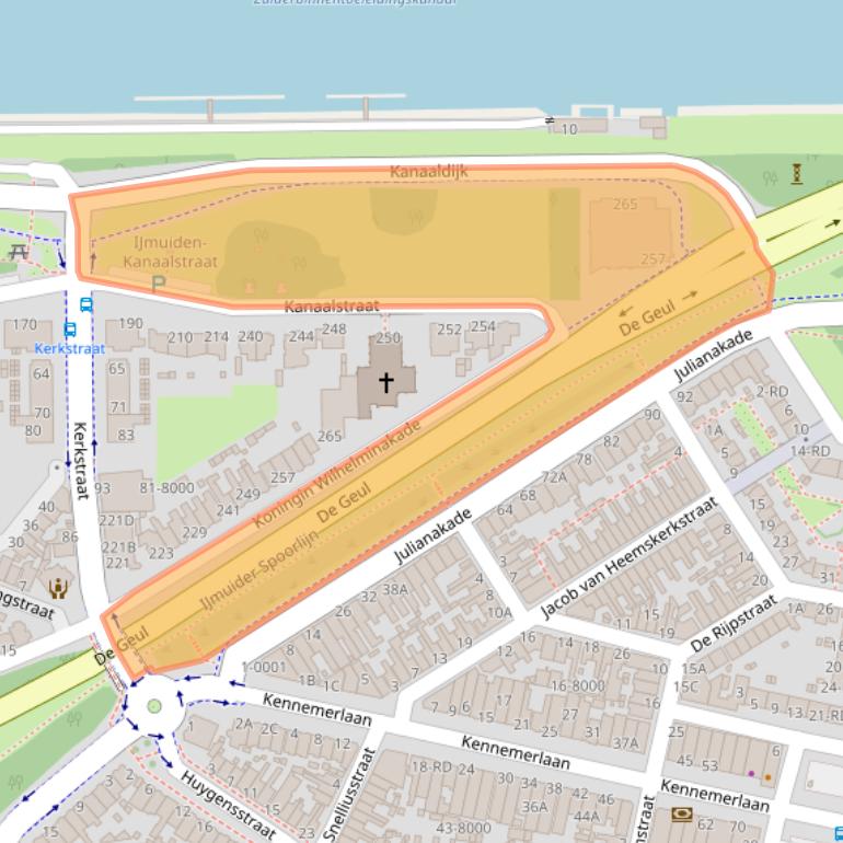 Kaart van postcodegebied 1975BD.