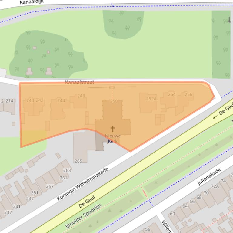 Kaart van postcodegebied 1975BK.