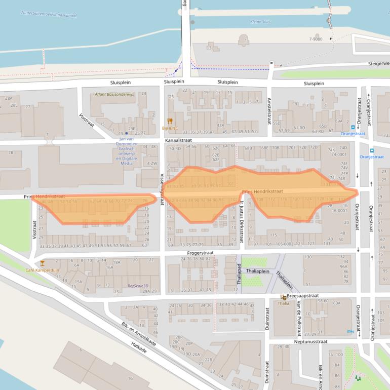 Kaart van postcodegebied 1975BP.