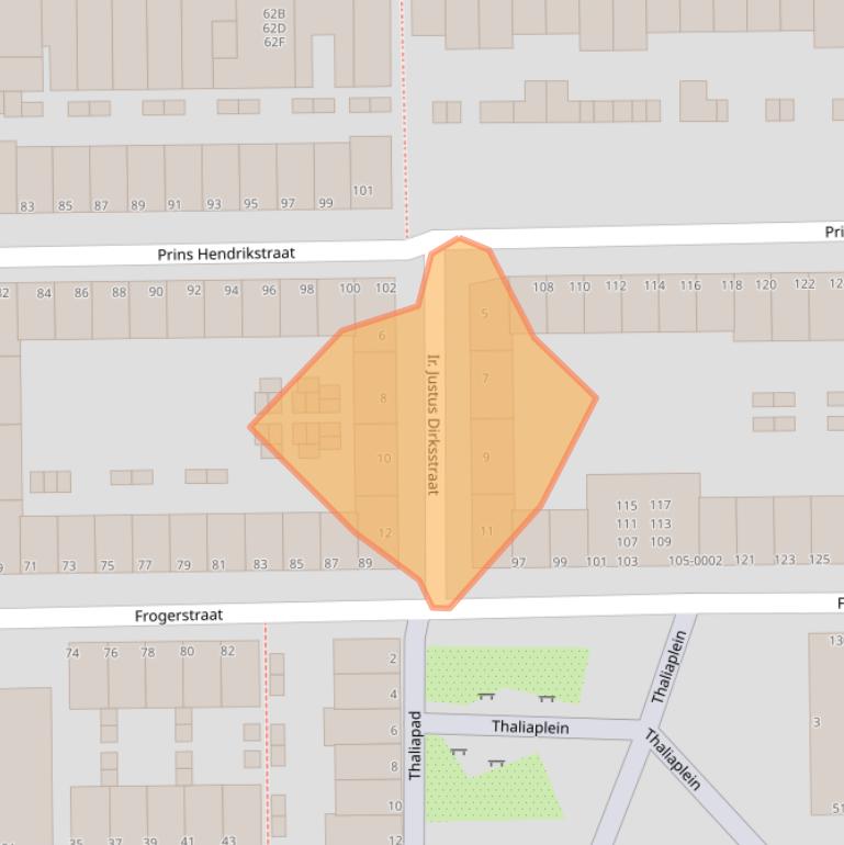Kaart van postcodegebied 1975BS.
