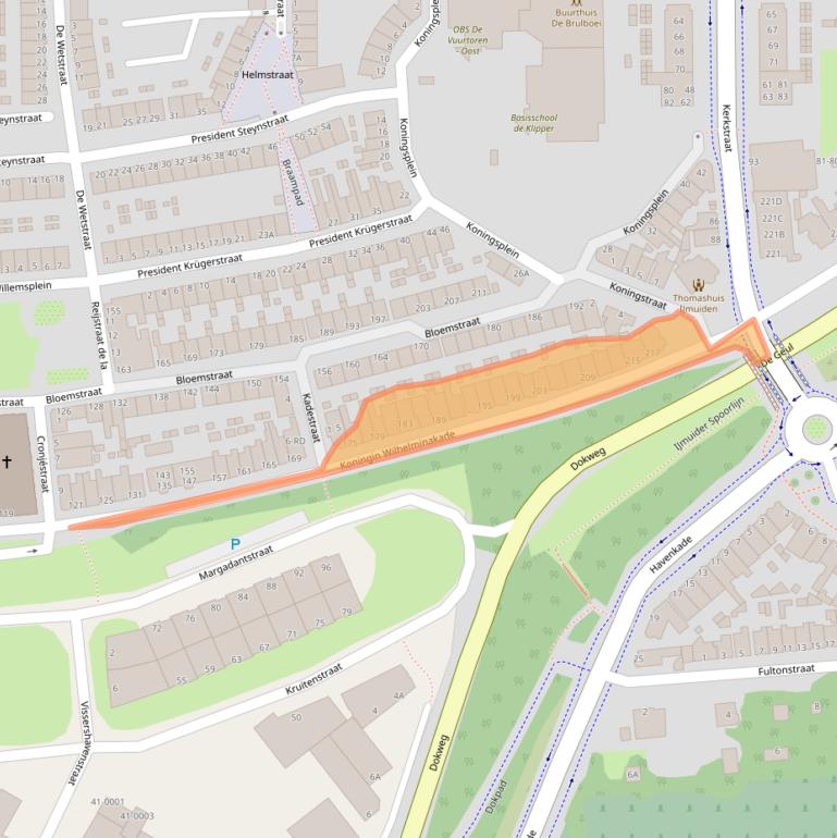 Kaart van postcodegebied 1975GK.
