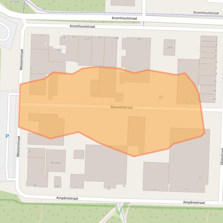 Kaart van postcodegebied 1976AD.