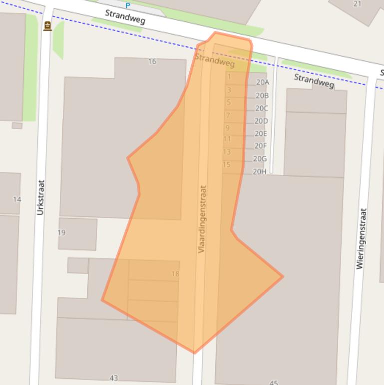 Kaart van postcodegebied 1976AS.