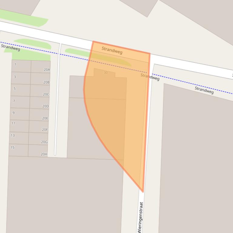 Kaart van postcodegebied 1976AT.