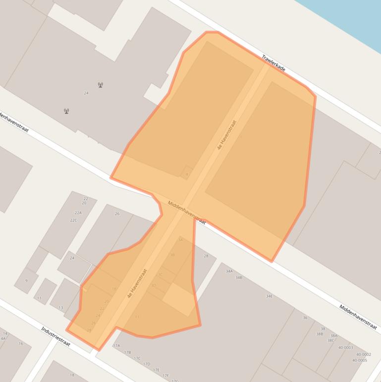 Kaart van postcodegebied 1976CH.