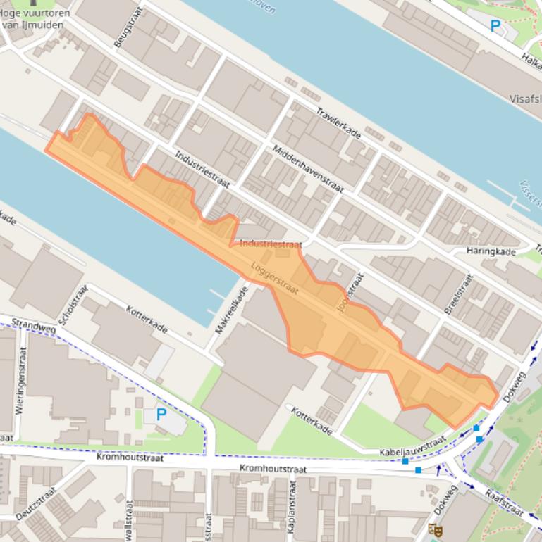 Kaart van postcodegebied 1976CX.