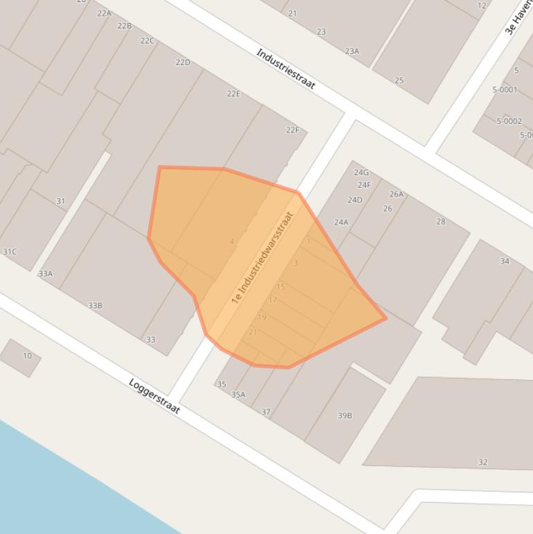 Kaart van postcodegebied 1976DD.