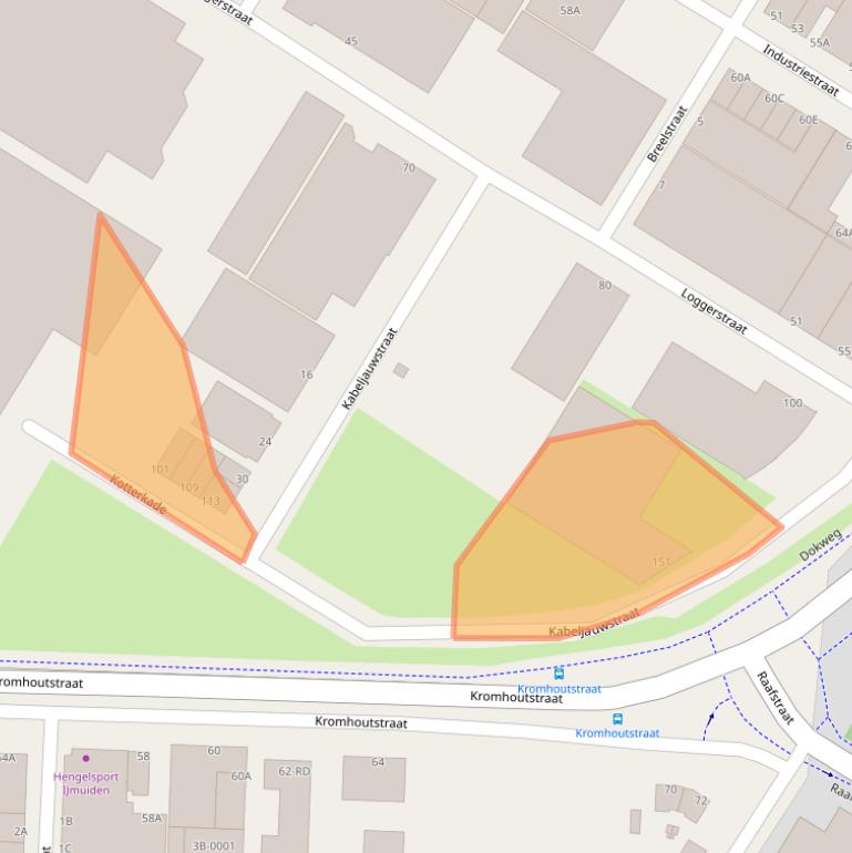 Kaart van postcodegebied 1976DL.