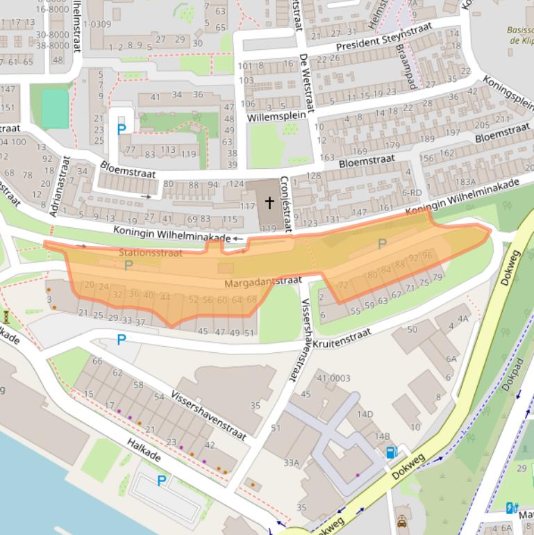 Kaart van postcodegebied 1976DN.
