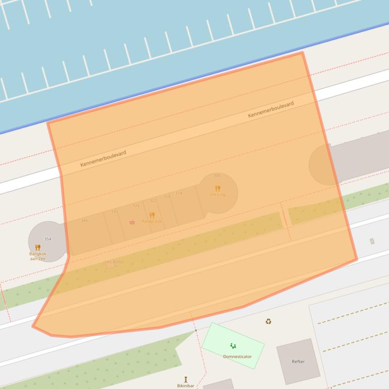 Kaart van postcodegebied 1976EH.