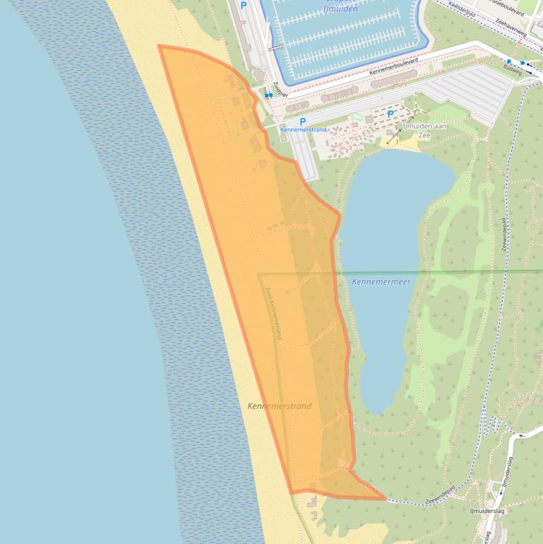 Kaart van postcodegebied 1976GA.