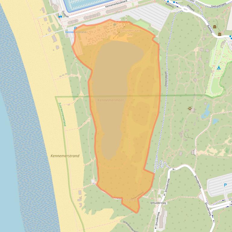 Kaart van postcodegebied 1976GK.