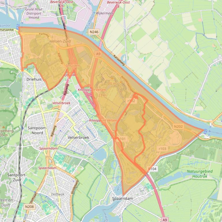 Kaart van postcodegebied 1981.