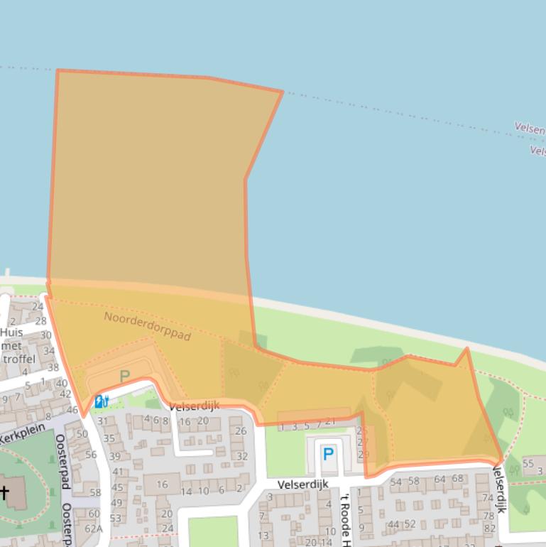 Kaart van postcodegebied 1981AD.