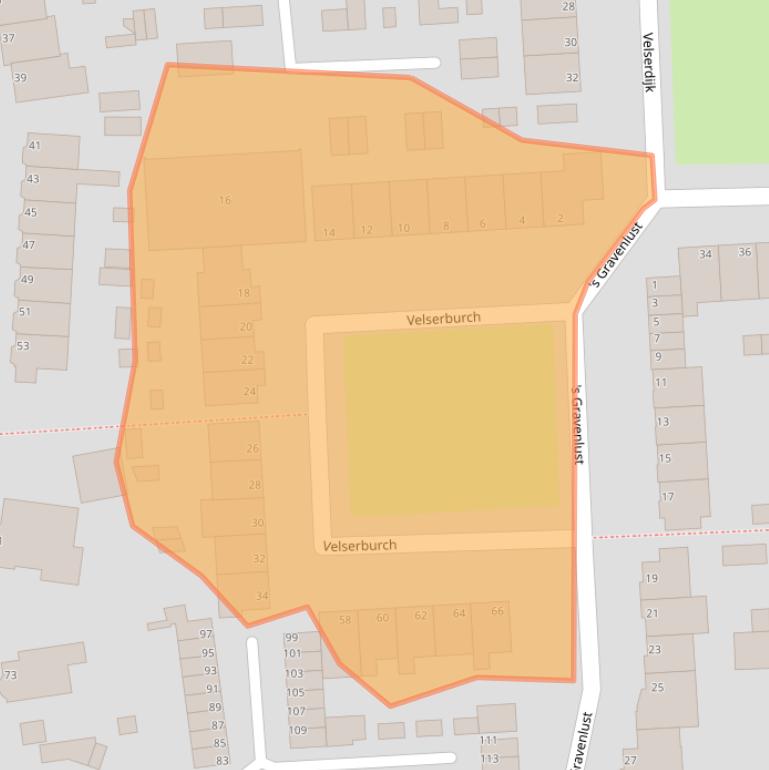 Kaart van postcodegebied 1981AG.
