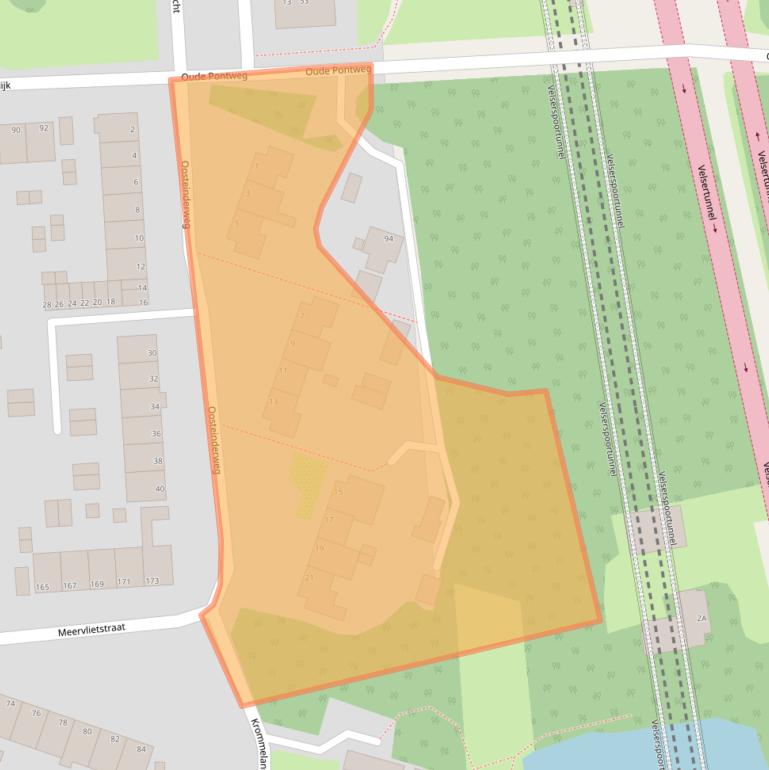 Kaart van postcodegebied 1981AN.