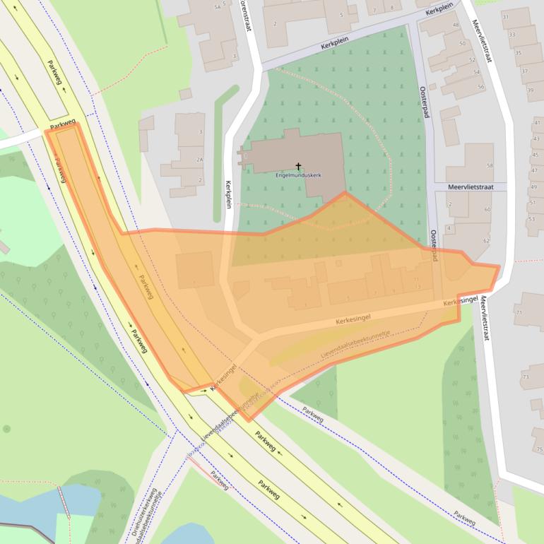 Kaart van postcodegebied 1981BJ.
