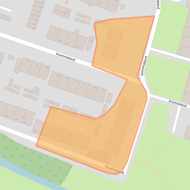 Kaart van postcodegebied 1981BT.