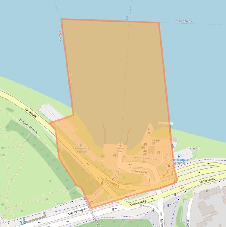 Kaart van postcodegebied 1981BZ.