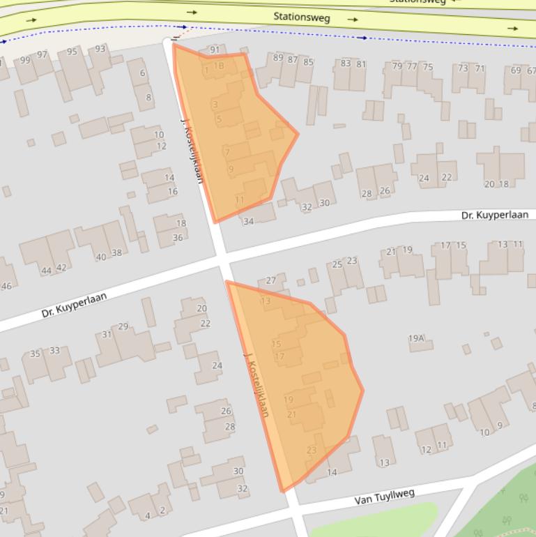 Kaart van postcodegebied 1981CE.
