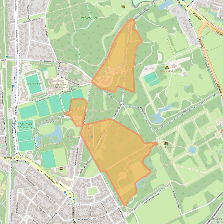 Kaart van postcodegebied 1981EH.