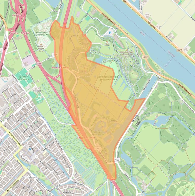 Kaart van postcodegebied 1981LR.