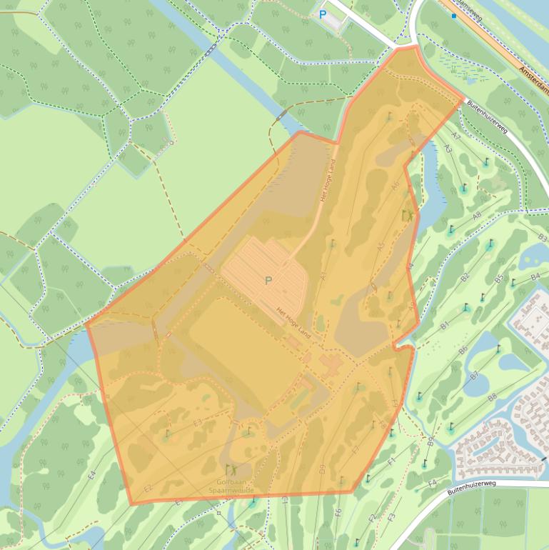 Kaart van postcodegebied 1981LT.
