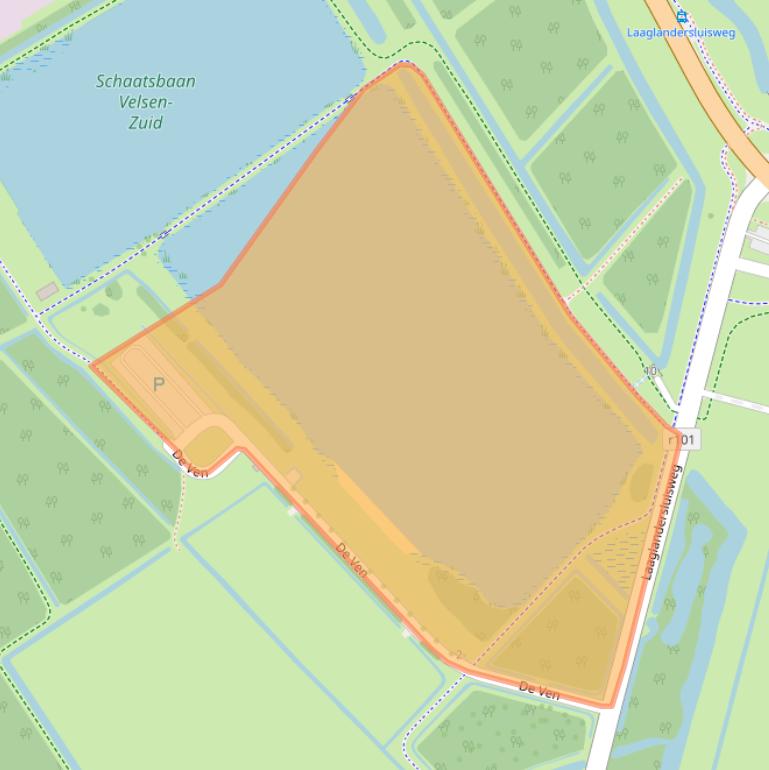 Kaart van postcodegebied 1981LW.