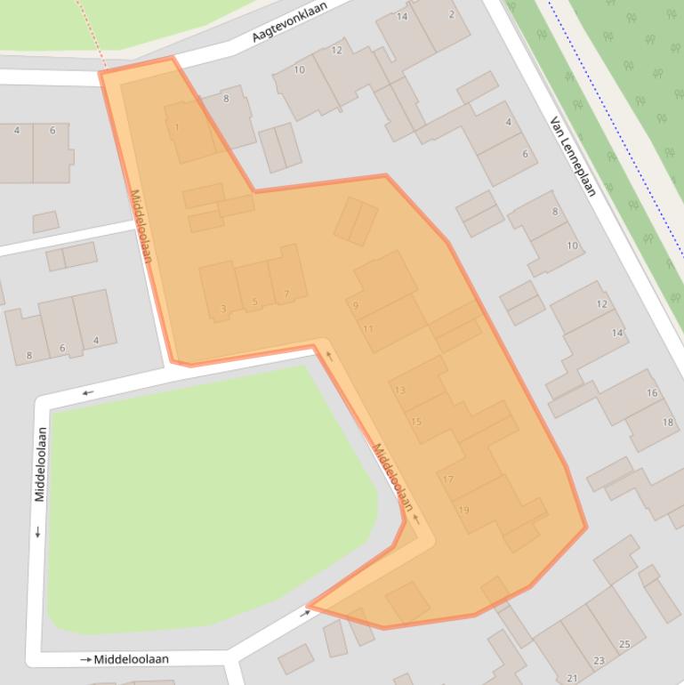 Kaart van postcodegebied 1985AB.