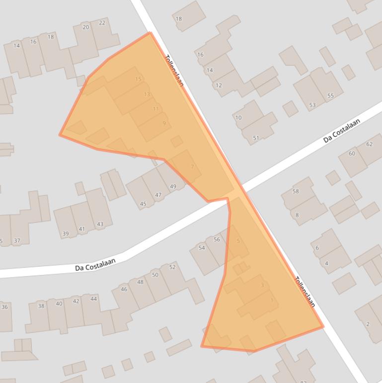 Kaart van postcodegebied 1985AR.