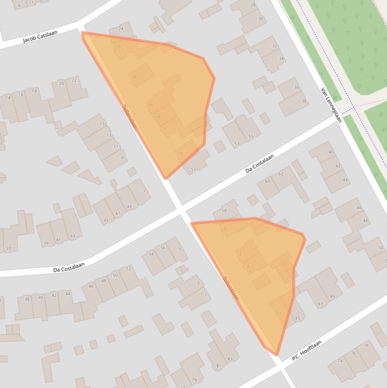 Kaart van postcodegebied 1985AS.