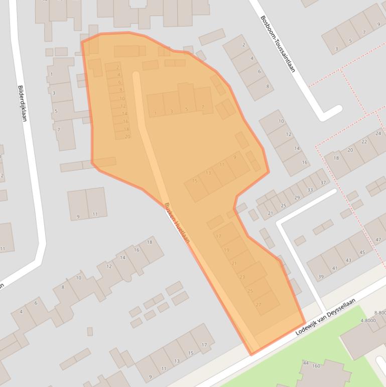 Kaart van postcodegebied 1985CE.