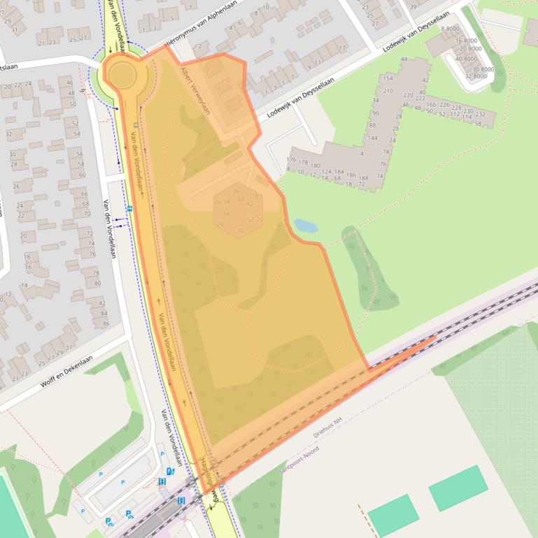 Kaart van postcodegebied 1985CG.