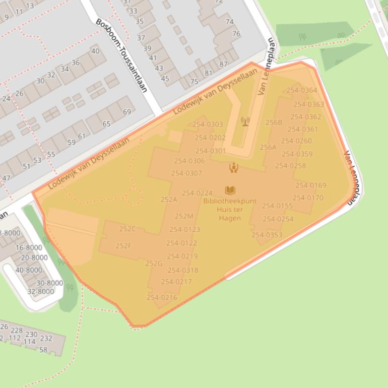 Kaart van postcodegebied 1985CV.