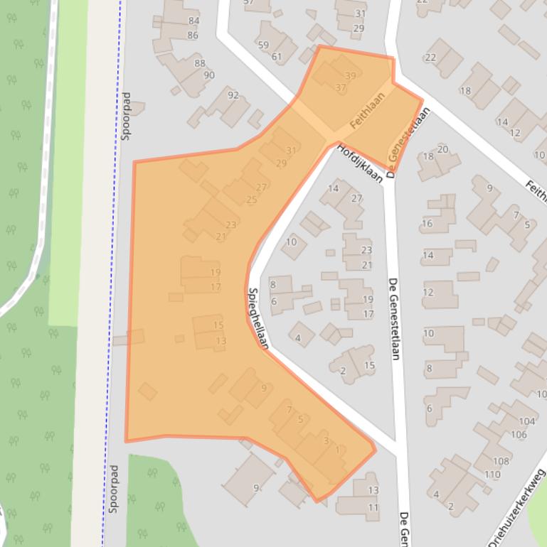 Kaart van postcodegebied 1985GK.