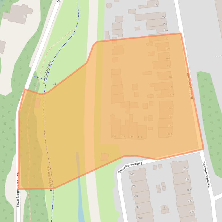 Kaart van postcodegebied 1985HE.