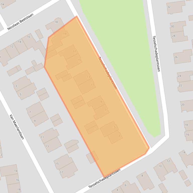 Kaart van postcodegebied 1985HM.