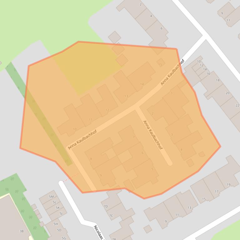 Kaart van postcodegebied 1985HZ.